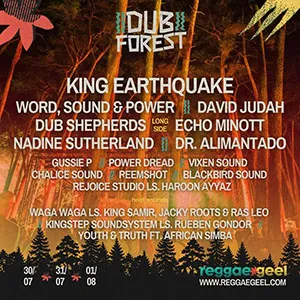 Reggae Geel 2026 - Dub Forest: allemaal rond Dr. Alimantado!