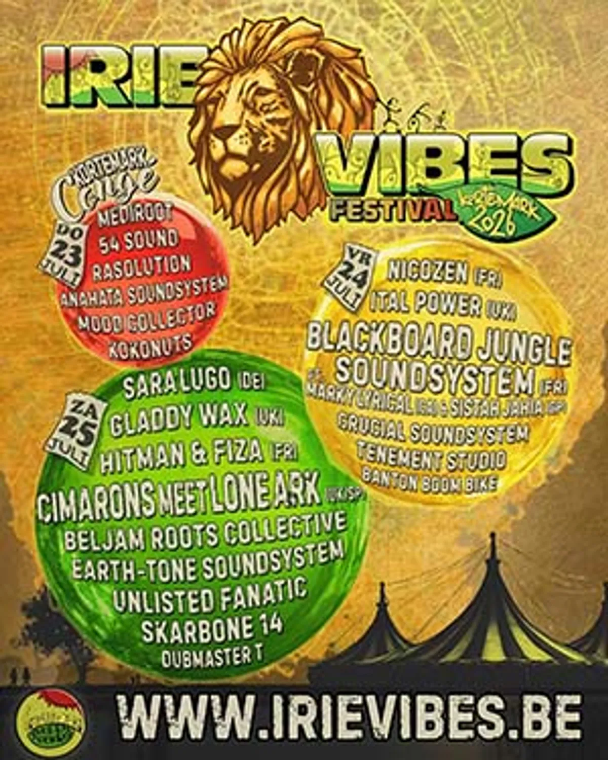 Irie Vibes 2026: drie dagen veelzijdigheid van topniveau!