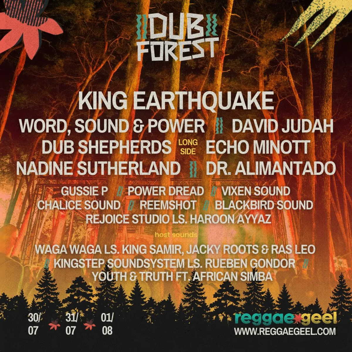 Reggae Geel 2026 kiest voor solide en vertrouwd recept in het Dub Forest